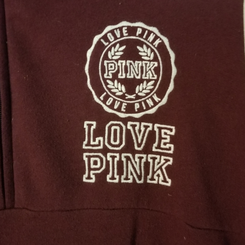 Pink Womens 1/4 Zip Pull Over XS - Picture 7 of 8